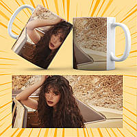 Чашка керамічна Біла K-Pop (G)I-dle 330 мл 022