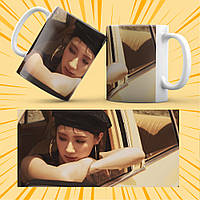 Чашка керамічна Біла K-Pop (G)I-dle 330 мл 023