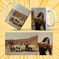 Чашка керамічна Біла K-Pop (G)I-dle 330 мл 024