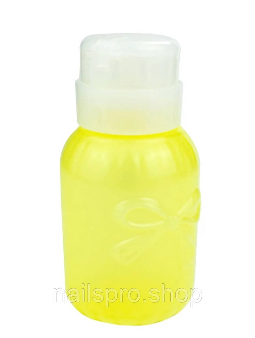 Пляшка з помпою (ЖОВТА) 200 мл, фото 1