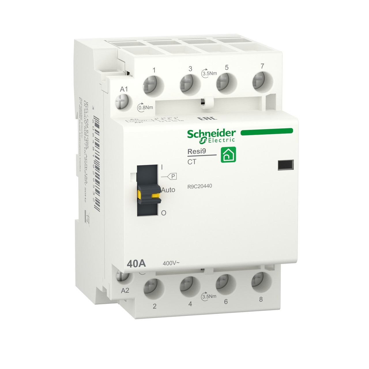 R9C20440 Контактор Resi9 3P+N 40A 4NO ~230В/50Гц Schneider Electric
