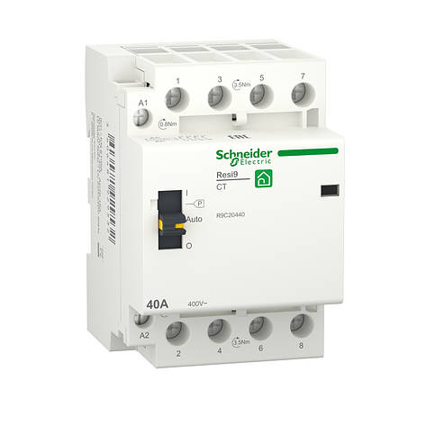 R9C20440 Контактор Resi9 3P+N 40A 4NO ~230В/50Гц Schneider Electric, фото 1