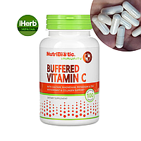 NutriBiotic, Immunity, Buffered Vitamin C, буферизований вітамін С, 100 рослинних капсул