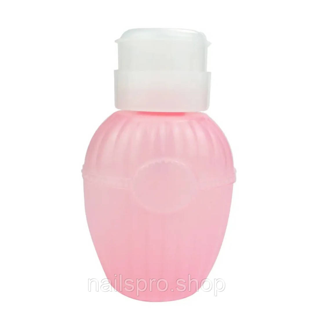 Пляшка з помпою (РОЖЕВА) 200 мл, фото 1