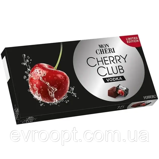 Шоколадні цукерки Mon Cheri Vodka, 157 гр
