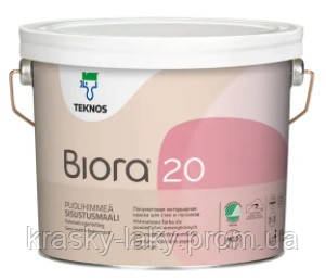 Фарба Biora 20 для стін із частим миттям Біора 20 TEKNOS 2,7 л