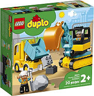 Конструктор LEGO Лего Duplo 10931 Грузовик и гусеничный экскаватор
