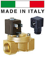 Электромагнитный клапан для воды 1 1/4', НО, 8717 CEME Италия 90 C, 220В нормально открытый непрямого действия