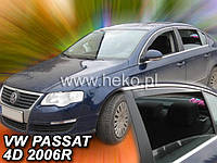 Дефлектори вікон / вітровики Volkswagen Passat B6 2005-2010 4D (вставні, кт - 2шт) (Heko)