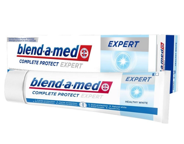 Зубная паста Blend-a-med Complete Protect Expert "Healthy White" (100мл.) срок до 06.24г - фото 1 - id-p542009864