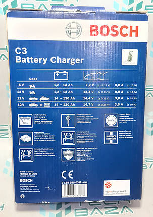 Зарядний пристрій BOSCH 3,8А 6-12В, фото 3