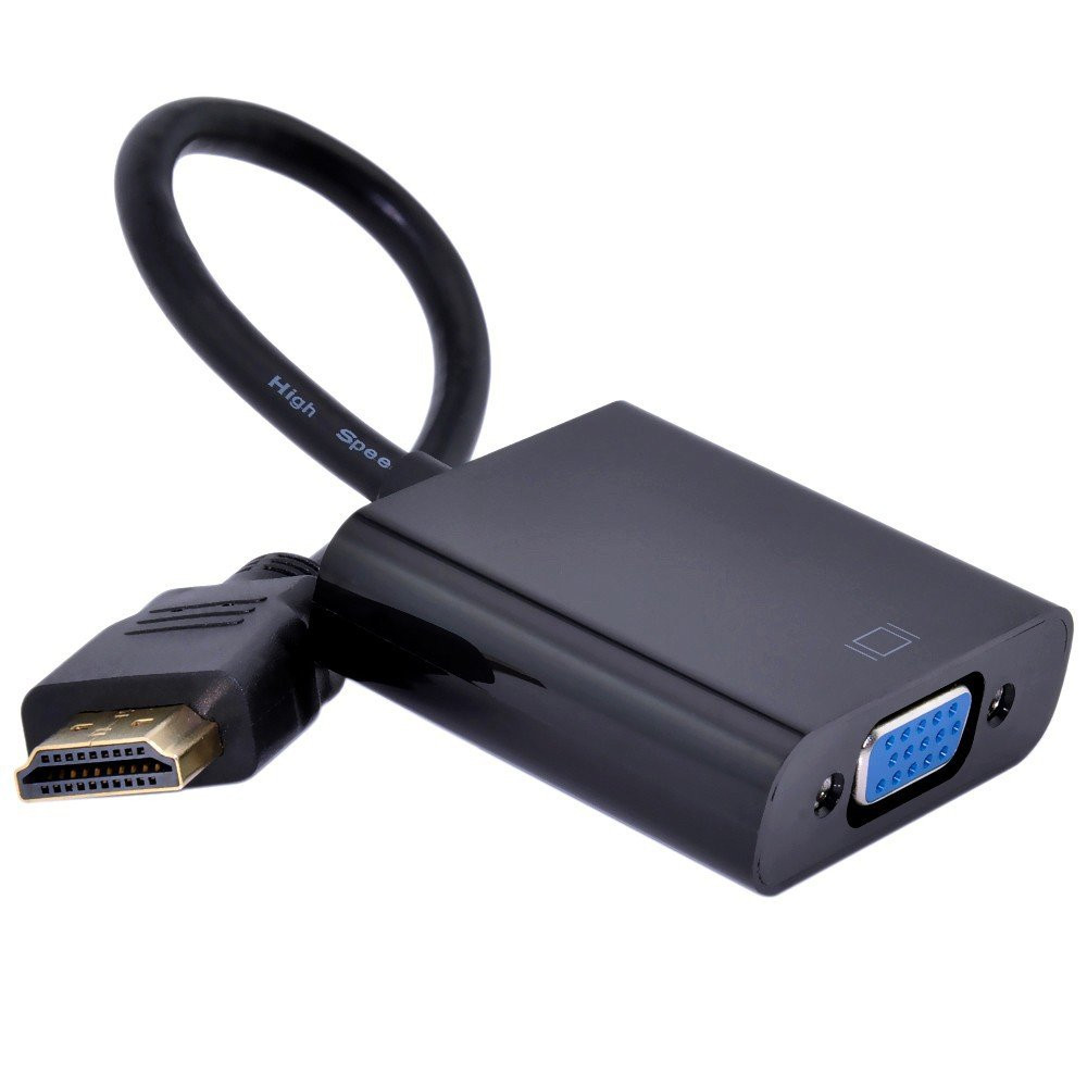 Перехідник HDMI на VGA (D-Sub) адаптер конвертер відео перетворювач сигналу Full HD 1080p