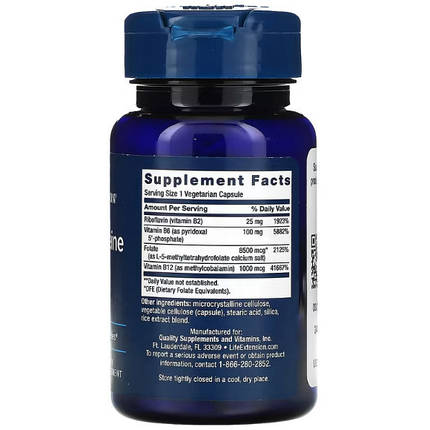 Life Extension Homocysteine Resist 60 Veg Caps, фото 2