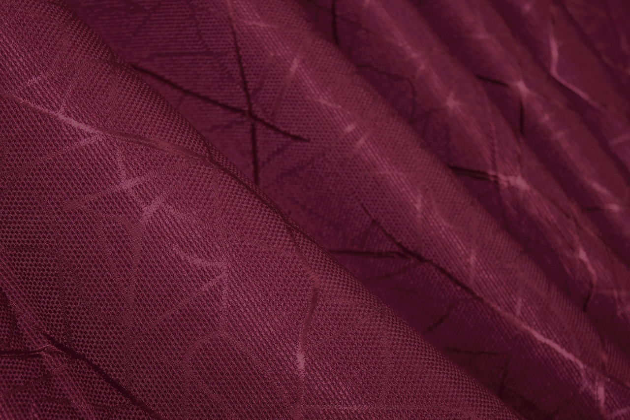 Шторна тканина льон. Висота 2.7 м. Колір бордовий. Код 571ш, фото 1