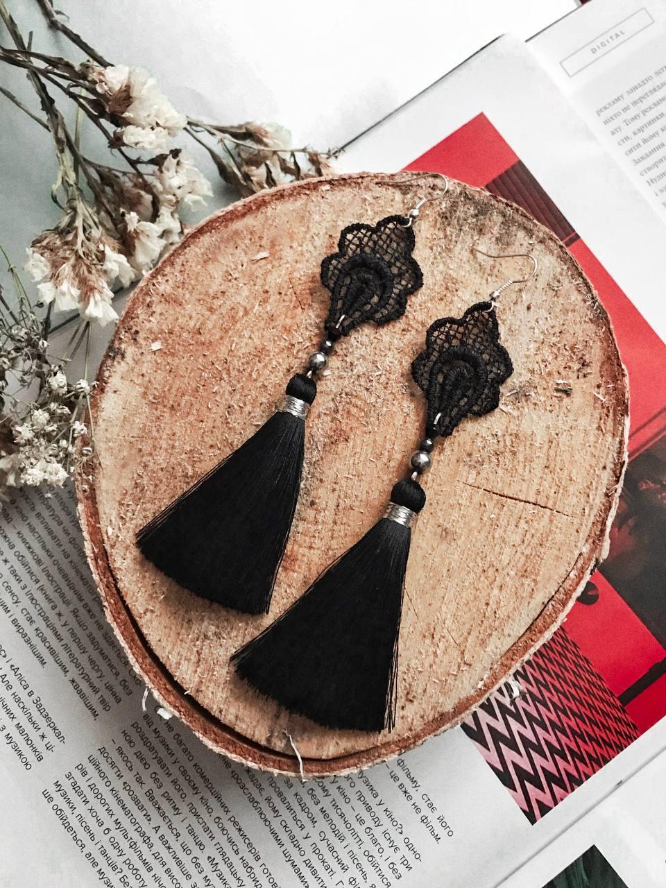 Сережки китиці ручної роботи