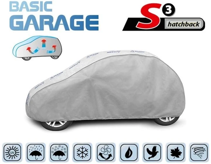 Тент на авто Hatchback Kegel Basic Garage S3 3953, 335-355х136см, чохол на машину