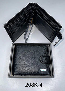 Чоловіче портмоне зі штучної шкіри Balisa 208К-4 Black Купити портмоне Баліса гуртом недорого Одеса 7 км