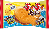 Печиво з аерошоколадом Meito Pukupuku Tai Air-In Choco 16,5 грам