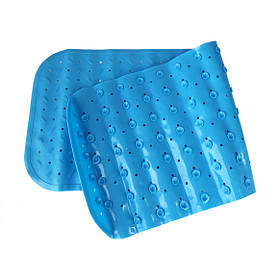 Дитячий антиковзаючий килимок для ванної з масажним ефектом 35*95 см XXL MEGAZayka Блакитний