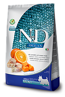 Сухой корм для взрослых собак маленьких пород Farmina N&D Ocean c треской, тыквой и апельсином 800г