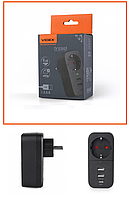 Мережевий адаптер VIDEX ONCORD з/з 1п 2.4 A 2 USB + USB-C Black