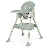 Стілець для годування для дітей Bambi 4136 Олива Безпечний компактний стілець стільчик для годування малюків