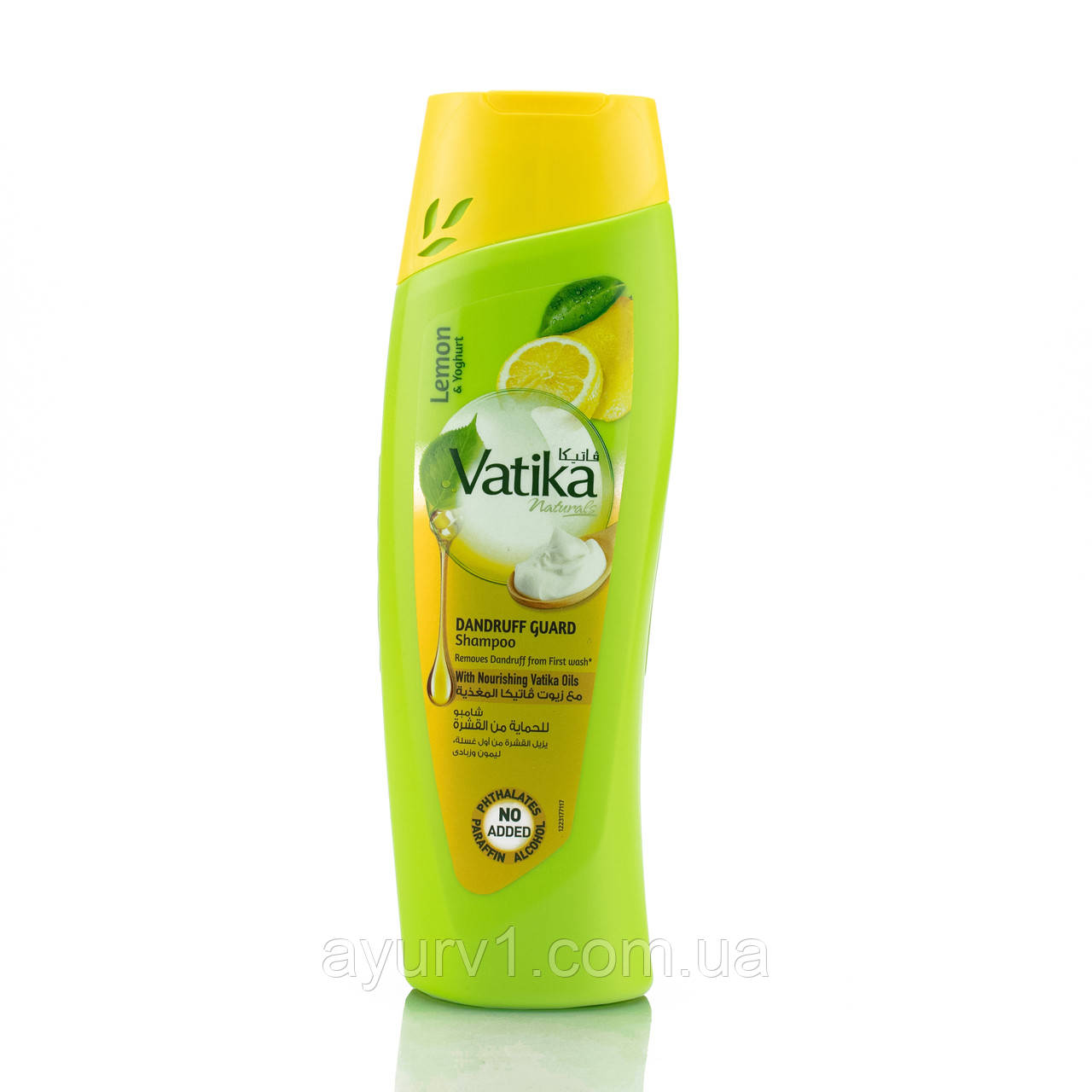 Шампунь Ватіка з лимоном і йогуртом, проти подушки, DABUR VATIKA DANDRUF GUARD SHAMPOO, 200 мл