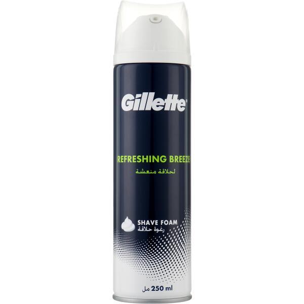 Пена для бритья Gillette Refreshing Breeze (250мл.) срок до 08.24р - фото 1 - id-p9877138