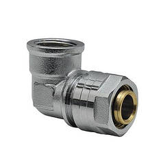 Кут 20*1/2 РВ RAF-Germany металопластиковий обтискний