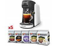 Капсульная кофемашина Bosch TAS16B2 Finesse 3.3 бар черно-белая