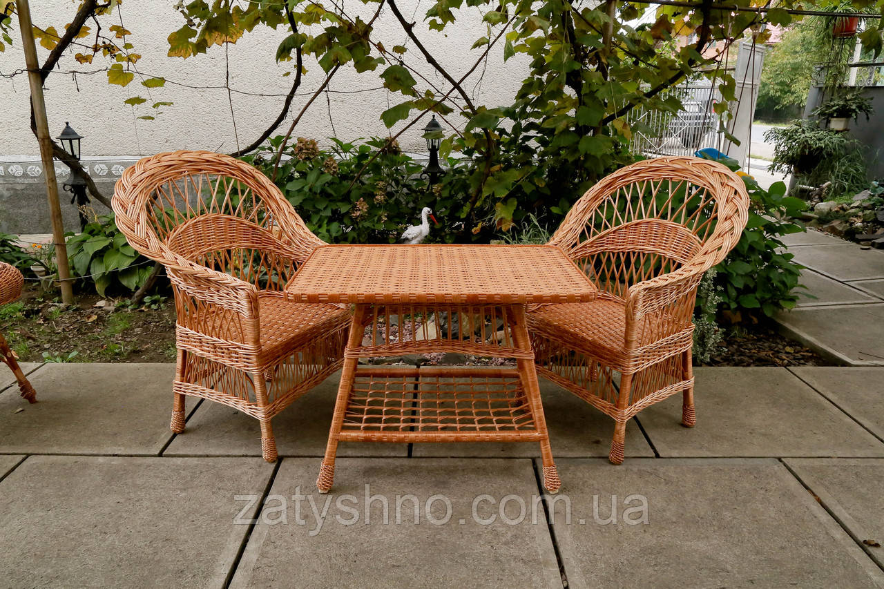 Плетеное кресло из лозы с удобной спинкой - фото 8 - id-p1986617389