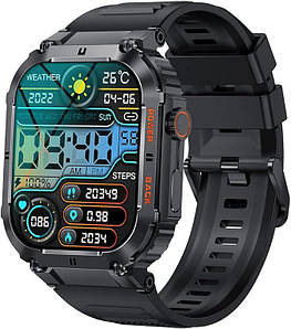 Чоловічий розумний годинник GaWear із функцією телефону. 1,96 дюйма, роздільна здатність , водонепроникний годинник IP