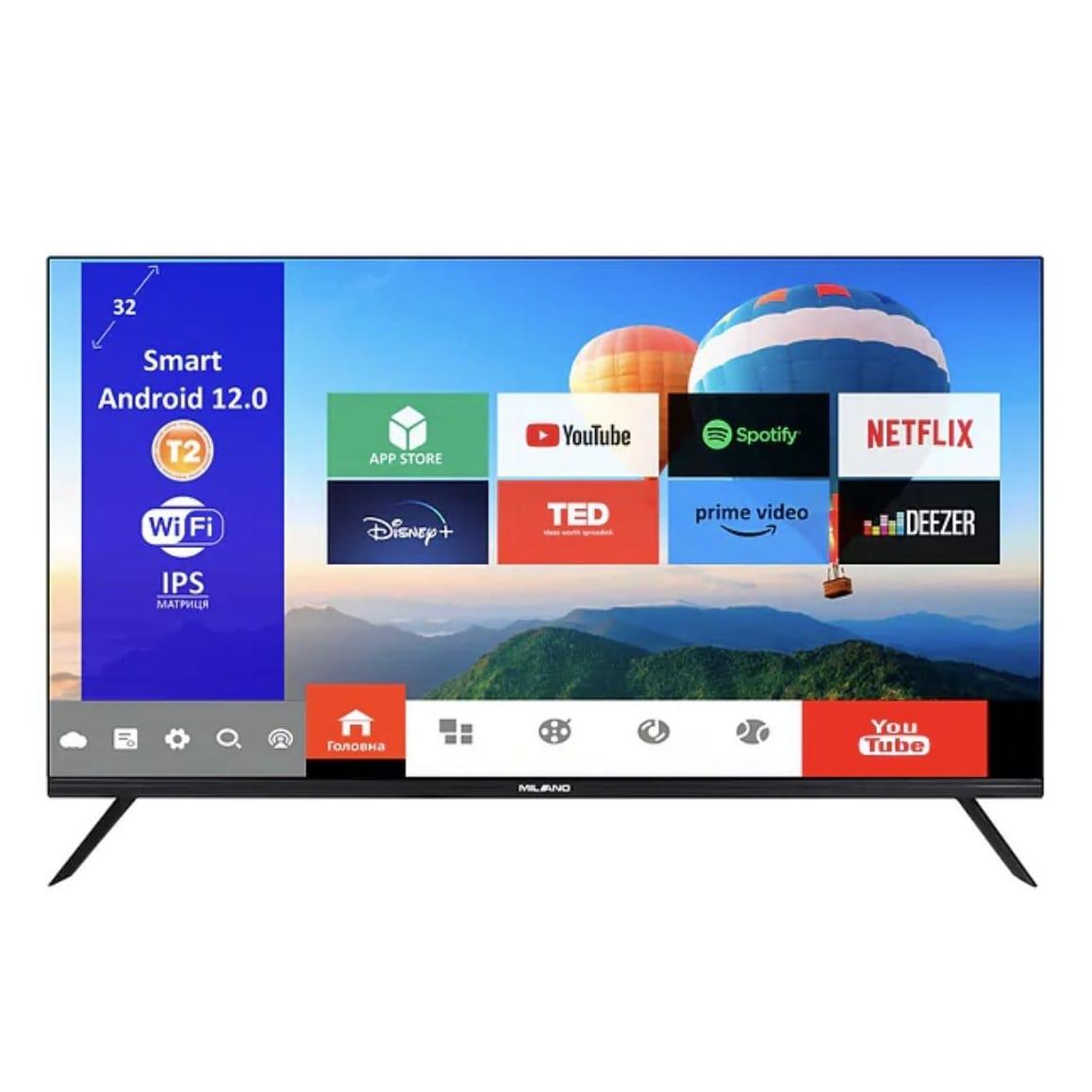 Телевизор SMART HD Ready 1366х768 MILANO 32HDT2S12N23 Android 12.0 - фото 1 - id-p1981365779