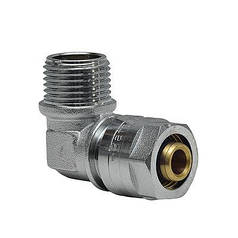 Кут 16*1/2 РН RAF-Germany металопластиковий обтискний