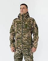 Куртка тактическая демисезонная термофлис Пиксель, мужская камуфляжная утепленная куртка 48