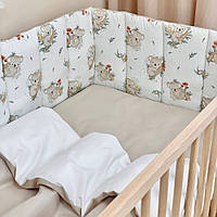 Комплект постельного белья для новорожденного- стеганые бортики Baby Dream Коала, бежевый