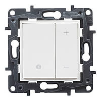 NILOE STEP Світлорегулятор клавішний 400Вт всі навантаження колір Білий