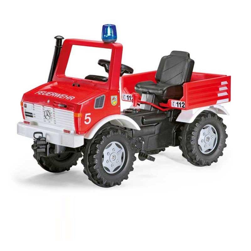 Дитячий позашляховик на педалях Mercedes-Benz rolly Unimog Fire Rolly Toys 038220