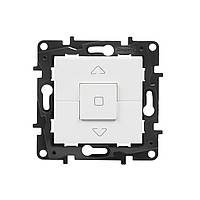 NILOE STEP Вимикач жалюзі кнопковий 2-позиційний 6А, 250 В колір Білий