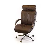 Кресло АКЛАС Аризона Soft CH MB коричневое. Офисное кресло. Рабочий стул