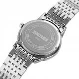 Розкішний чоловічий кварцовий годинник Skmei 9323SISI Silver, фото 2