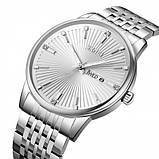 Розкішний чоловічий кварцовий годинник Skmei 9323SISI Silver, фото 4