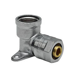 Кут монтажний 16*1/2 РВ RAF-Germany металопластиковий обтискний