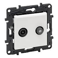 NILOE STEP Розетка TV-SAT "зірка" колір Білий