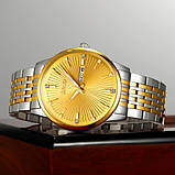 Розкішний чоловічий кварцовий годинник Skmei 9323TGDGD Silver/Gold-Gold, фото 4