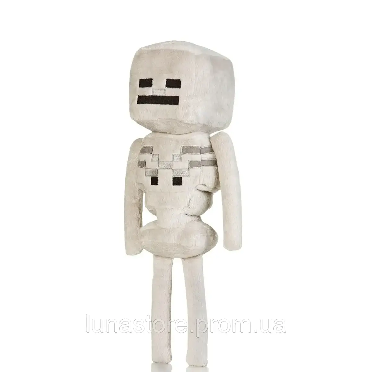 М'яка дитяча іграшка, персонаж Скелет із гри Майнкрафт 25 см Skeleton Plush Minecraft герої