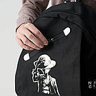 Рюкзак для підлітка 41х30х15 см з USB та підсвічуванням "OnePiece", Чорний / Рюкзак для школи / Міський рюкзак, фото 5