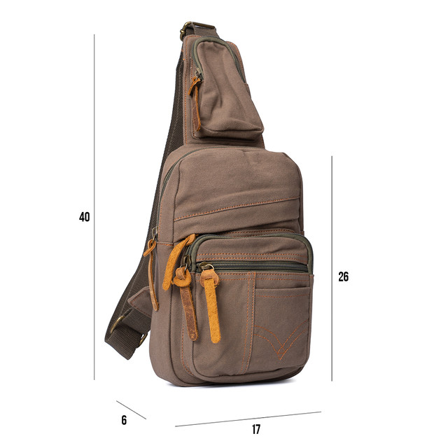 Фото рюкзак через плече Augur хакі арт.00091 Фото рюкзак через плече Augur хакі арт.00091