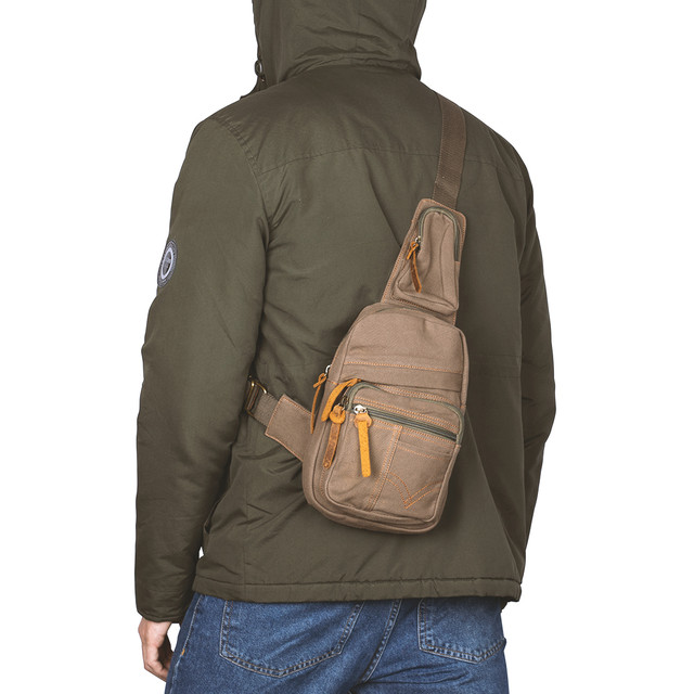 Фото рюкзак через плече Augur хакі арт.00091 Фото рюкзак через плече Augur хакі арт.00091