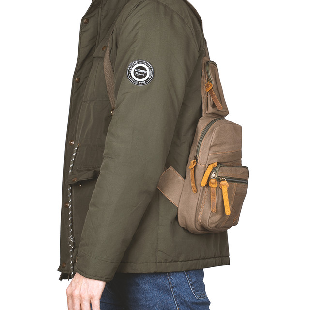 Фото рюкзак через плече Augur хакі арт.00091 Фото рюкзак через плече Augur хакі арт.00091